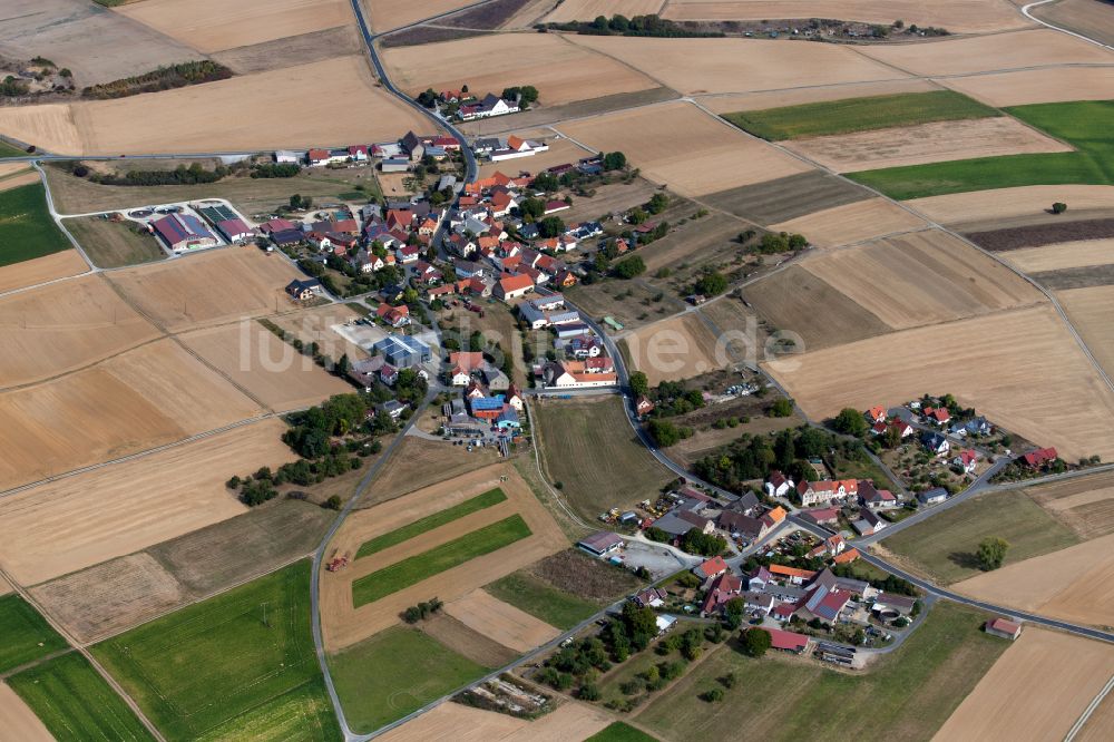 Luftbild Stadelhofen - Dorfkern am Feldrand in Stadelhofen im Bundesland Bayern, Deutschland