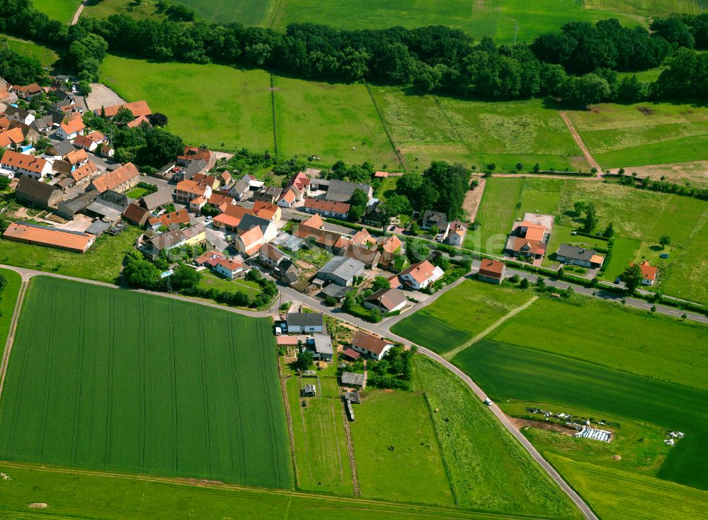 Standenbühl aus der Vogelperspektive: Dorfkern am Feldrand in Standenbühl im Bundesland Rheinland-Pfalz, Deutschland