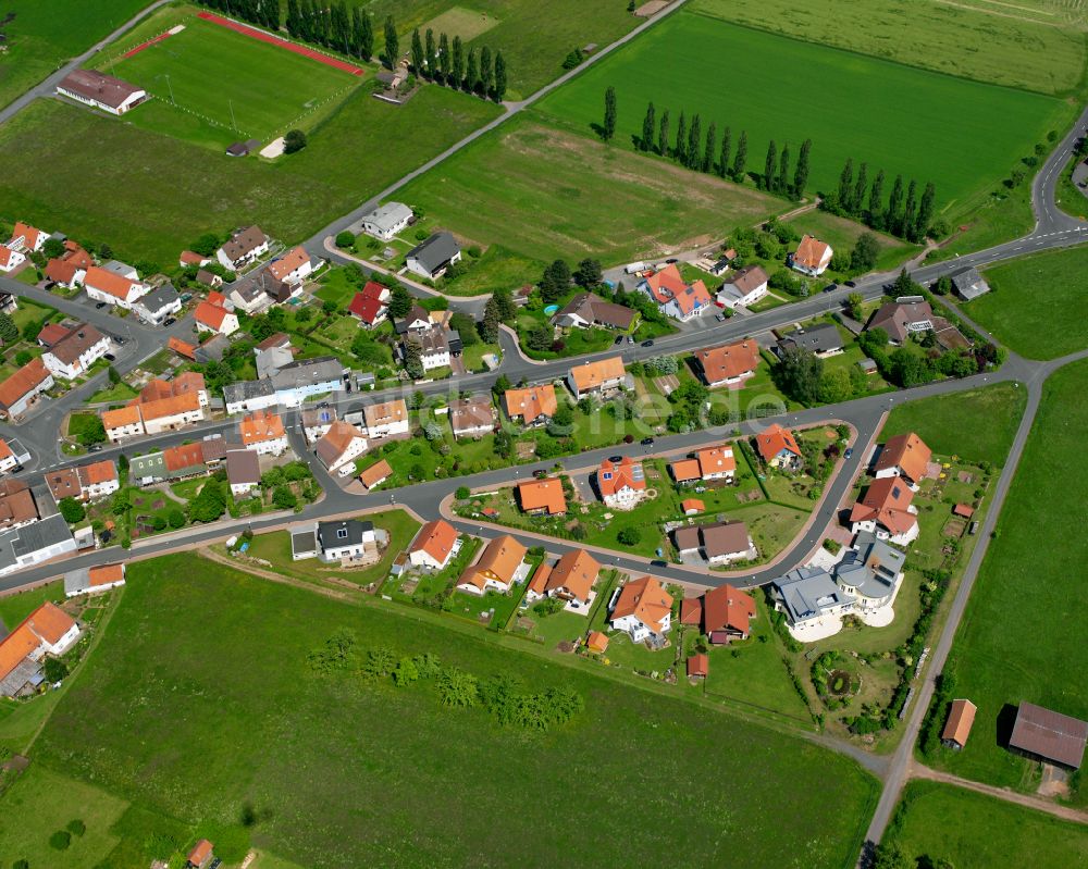 Luftbild Stockhausen - Dorfkern am Feldrand in Stockhausen im Bundesland Hessen, Deutschland