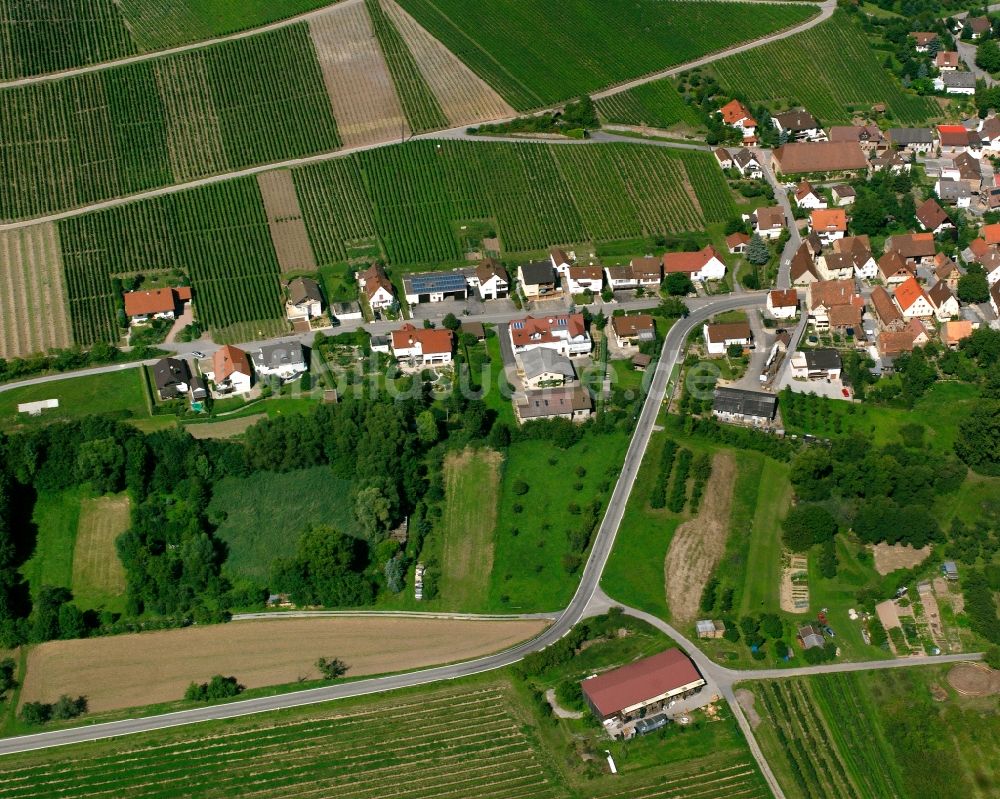 Luftbild Stockheim - Dorfkern am Feldrand in Stockheim im Bundesland Baden-Württemberg, Deutschland