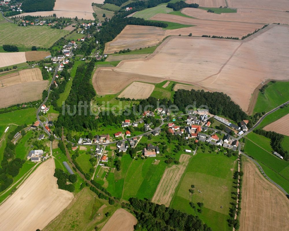 Luftbild Stollsdorf - Dorfkern am Feldrand in Stollsdorf im Bundesland Sachsen, Deutschland