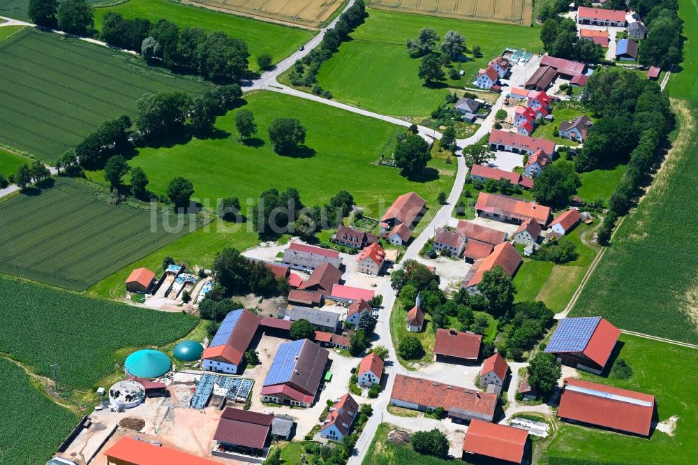 Luftbild Sulzrain - Dorfkern am Feldrand in Sulzrain im Bundesland Bayern, Deutschland