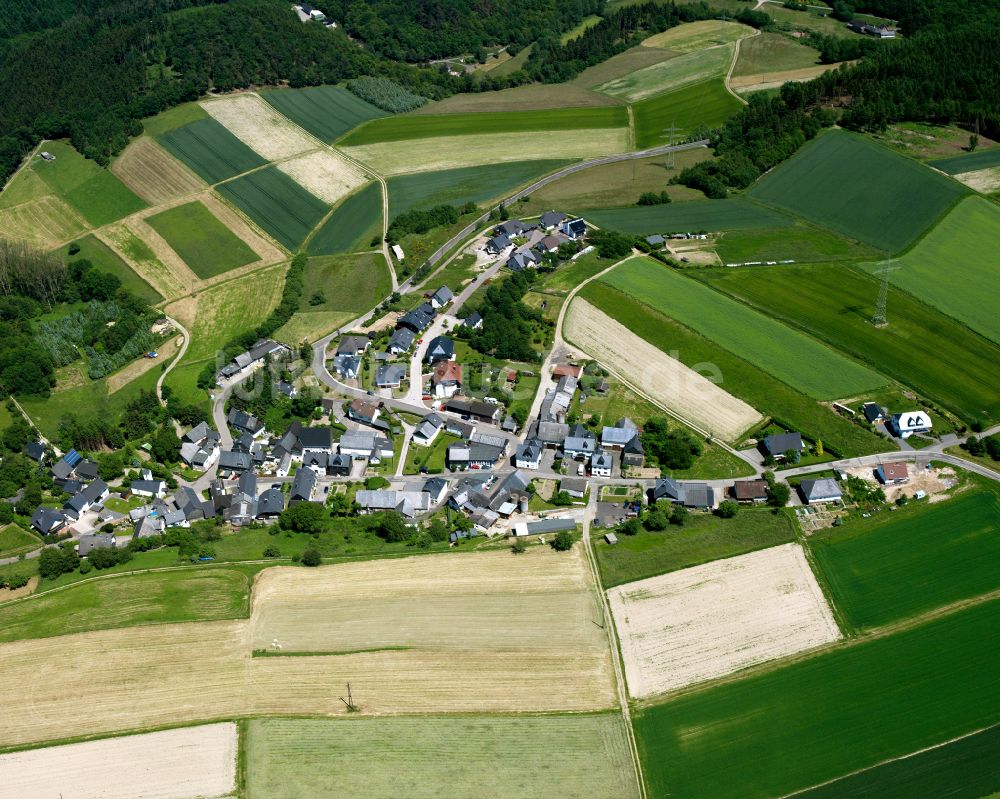 Luftaufnahme Thörlingen - Dorfkern am Feldrand in Thörlingen im Bundesland Rheinland-Pfalz, Deutschland