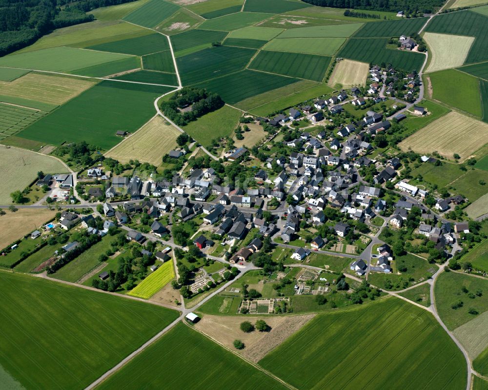 Luftaufnahme Uhler - Dorfkern am Feldrand in Uhler im Bundesland Rheinland-Pfalz, Deutschland