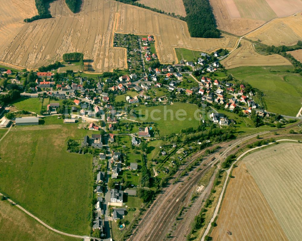 Luftbild Vogelgesang - Dorfkern am Feldrand in Vogelgesang im Bundesland Thüringen, Deutschland