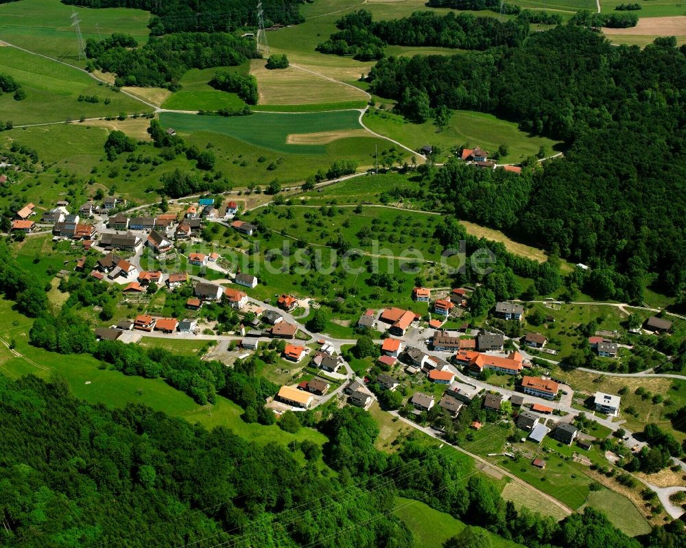 Waldshut-Tiengen aus der Vogelperspektive: Dorfkern am Feldrand in Waldshut-Tiengen im Bundesland Baden-Württemberg, Deutschland