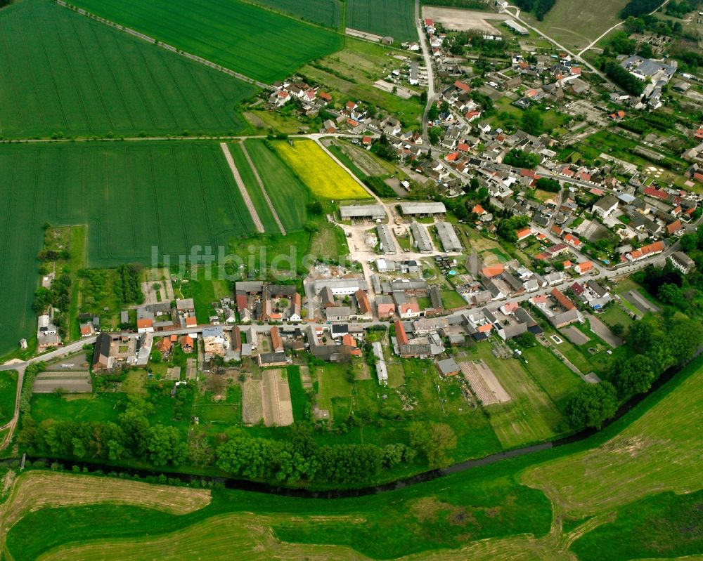 Luftbild Walternienburg - Dorfkern am Feldrand in Walternienburg im Bundesland Sachsen-Anhalt, Deutschland