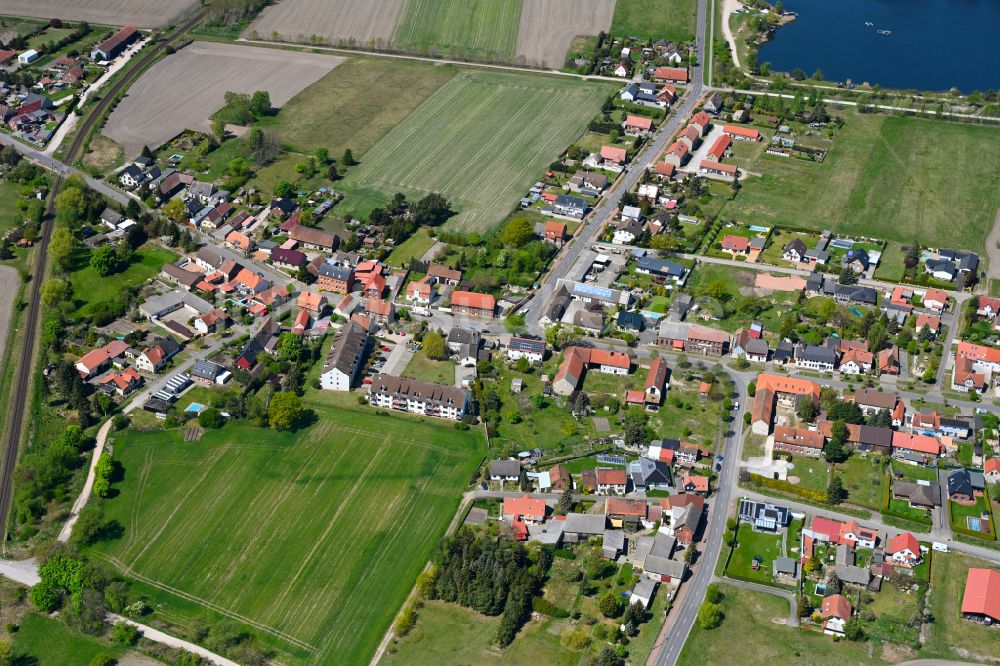 Luftbild Weddendorf - Dorfkern am Feldrand in Weddendorf im Bundesland Sachsen-Anhalt, Deutschland