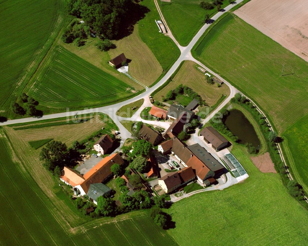 Luftaufnahme Weiler a See - Dorfkern am Feldrand in Weiler a See im Bundesland Bayern, Deutschland