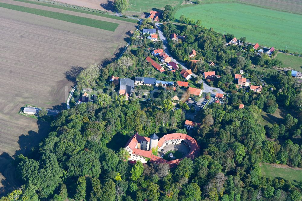 Luftbild Westerburg - Dorfkern am Feldrand in Westerburg im Bundesland Sachsen-Anhalt, Deutschland