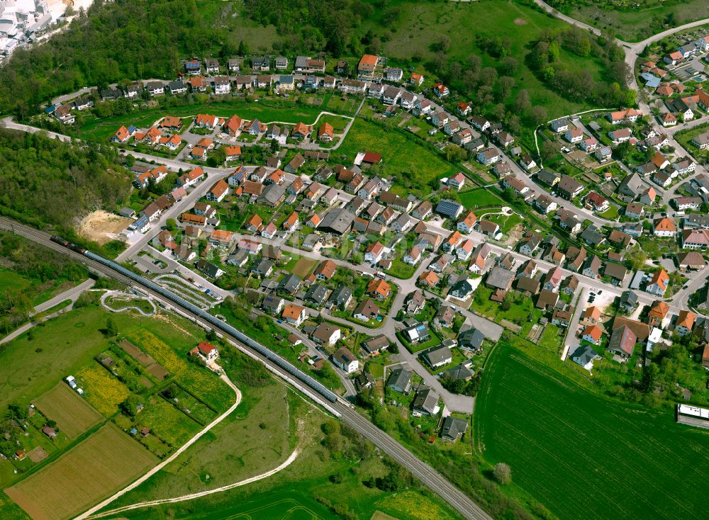 Luftbild Westerstetten - Dorfkern am Feldrand in Westerstetten im Bundesland Baden-Württemberg, Deutschland