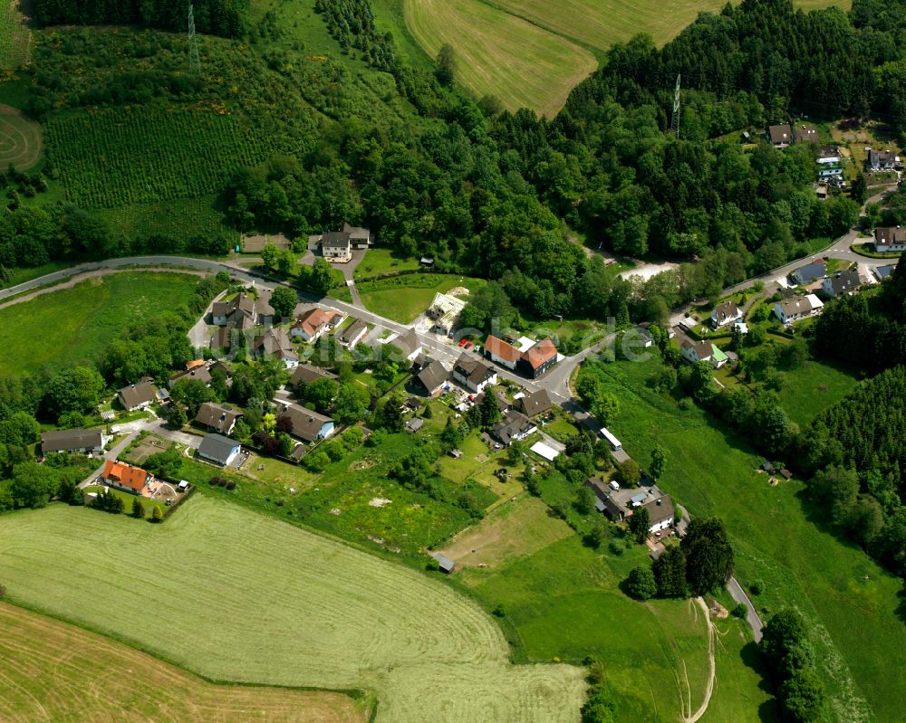 Wiebelsaat von oben - Dorfkern am Feldrand in Wiebelsaat im Bundesland Nordrhein-Westfalen, Deutschland