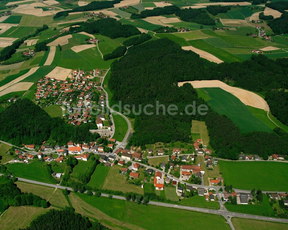 Luftbild Zeilarn - Dorfkern am Feldrand in Zeilarn im Bundesland Bayern, Deutschland