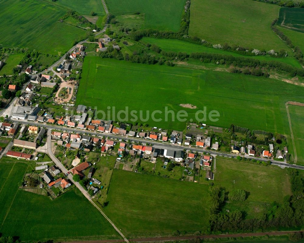 Zeppernick aus der Vogelperspektive: Dorfkern am Feldrand in Zeppernick im Bundesland Sachsen-Anhalt, Deutschland