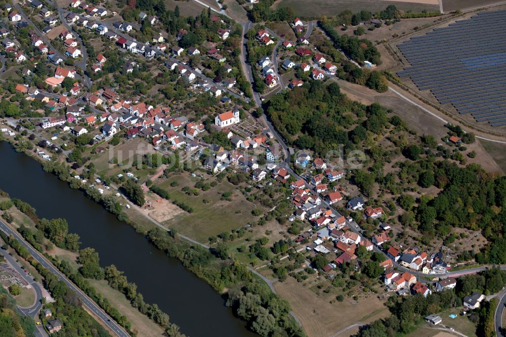 Luftbild Zimmern - Dorfkern am Feldrand in Zimmern im Bundesland Bayern, Deutschland