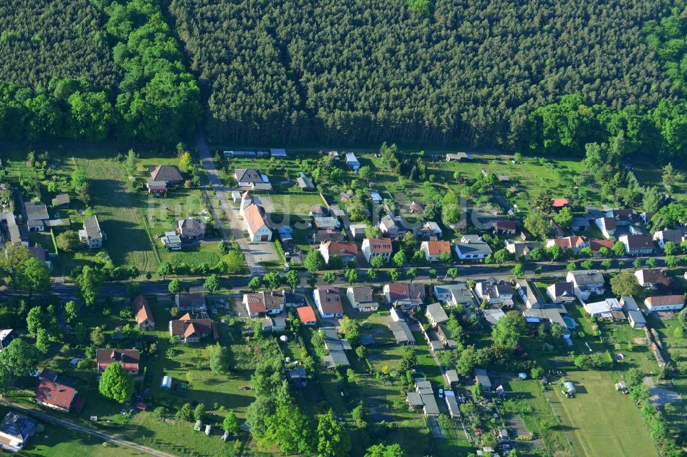 Luftbild Freienhagen, Liebenwalde - Dorfkern in Freienhagen, Liebenwalde im Bundesland Brandenburg