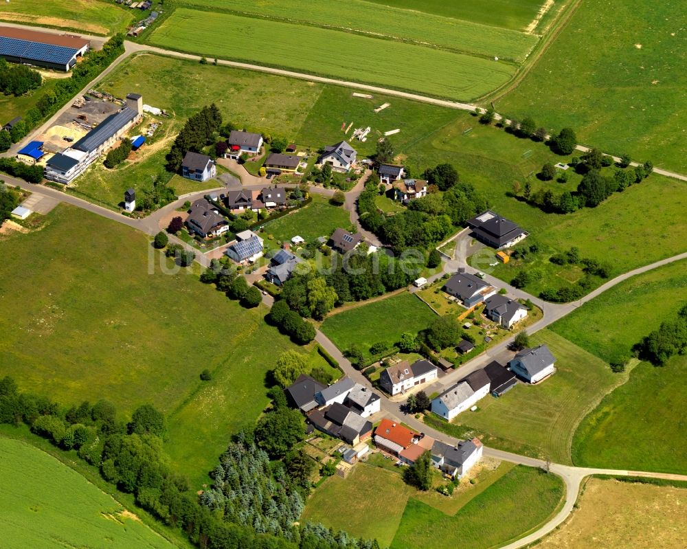 Fronhofen von oben - Dorfkern in Fronhofen im Bundesland Rheinland-Pfalz