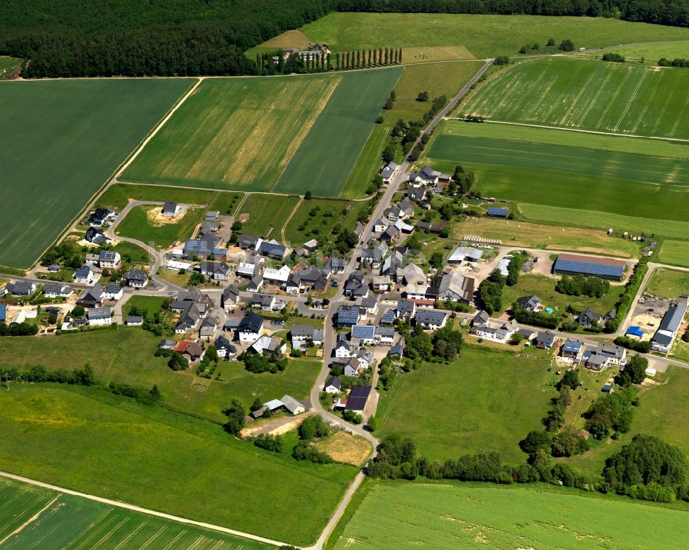 Fronhofen aus der Vogelperspektive: Dorfkern in Fronhofen im Bundesland Rheinland-Pfalz