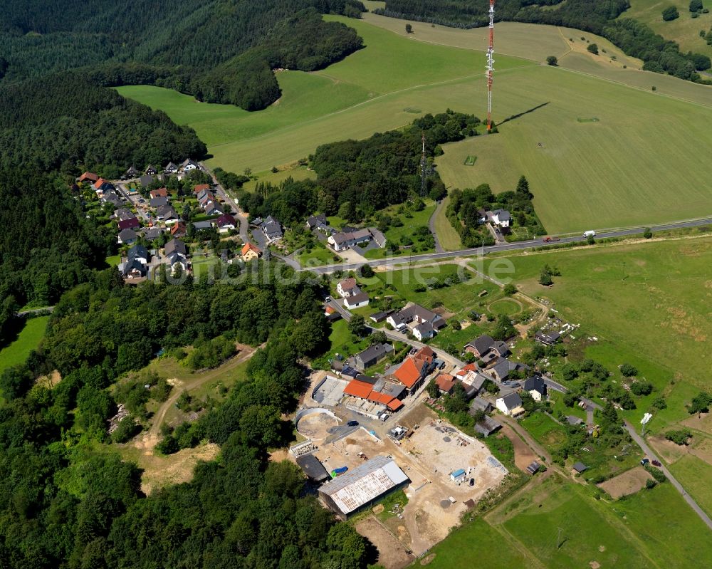 Ginsterhahn, Sankt Katharinen (Landkreis Neuwied) von oben - Dorfkern in Ginsterhahn, Sankt Katharinen (Landkreis Neuwied) im Bundesland Rheinland-Pfalz