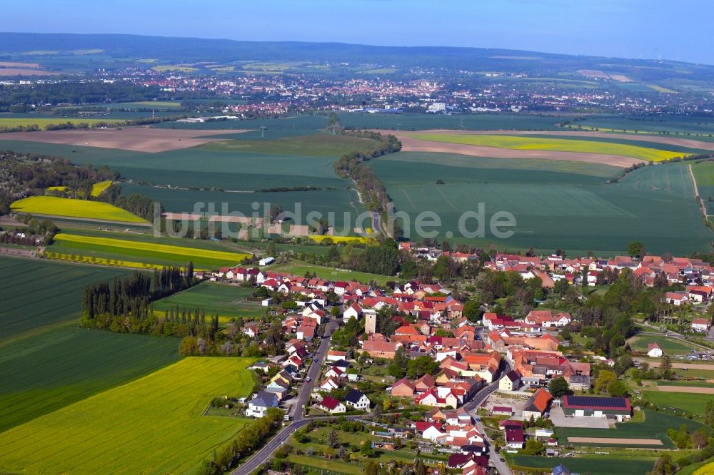 Grabe aus der Vogelperspektive: Dorfkern in Grabe im Bundesland Thüringen, Deutschland