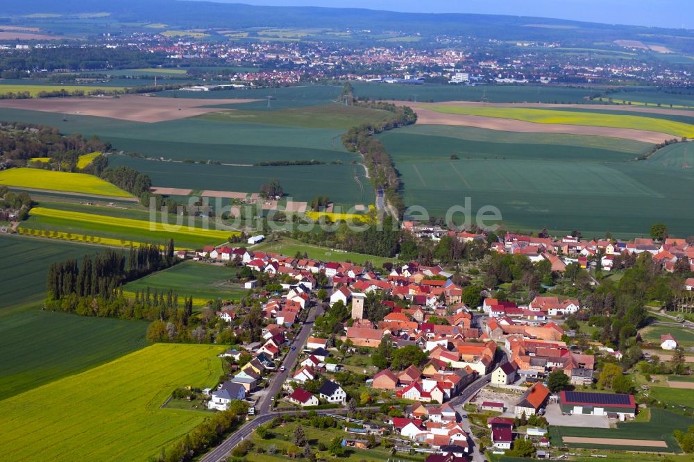 Luftbild Grabe - Dorfkern in Grabe im Bundesland Thüringen, Deutschland