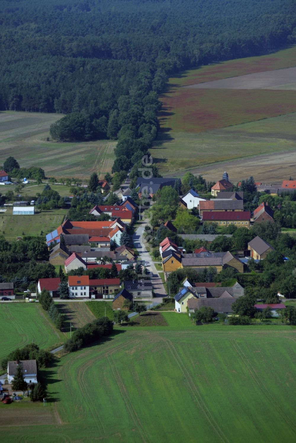 Grabo aus der Vogelperspektive: Dorfkern in Grabo im Bundesland Sachsen-Anhalt