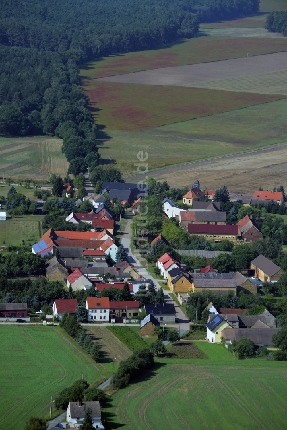 Luftbild Grabo - Dorfkern in Grabo im Bundesland Sachsen-Anhalt