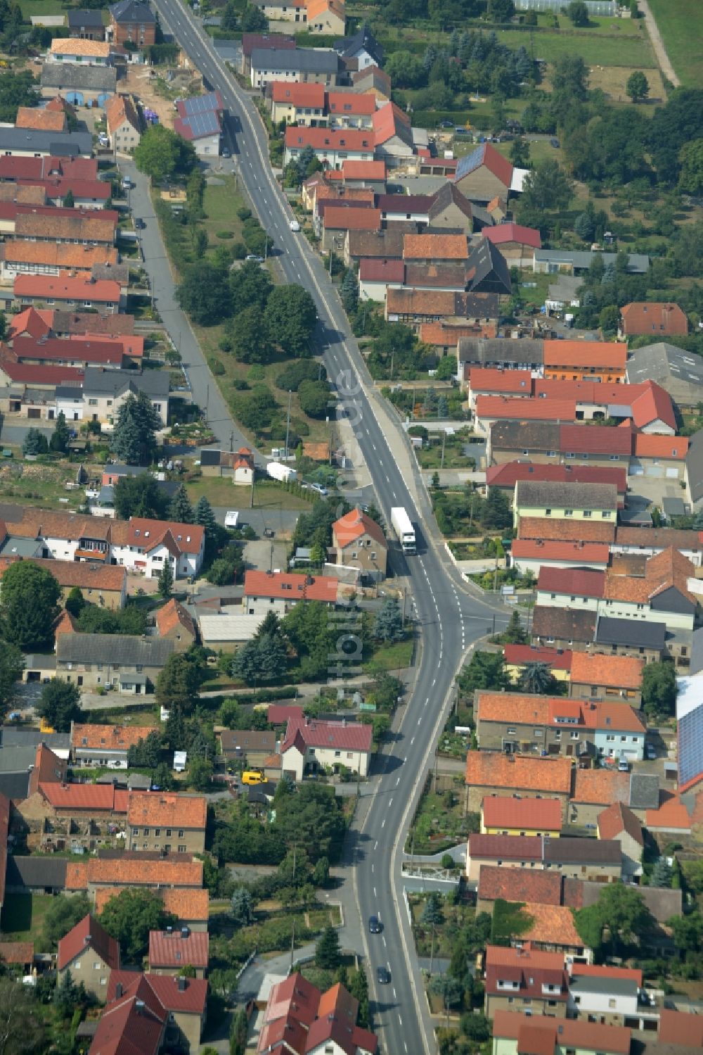 Luftaufnahme Großenhain - Dorfkern in Großenhain im Bundesland Sachsen