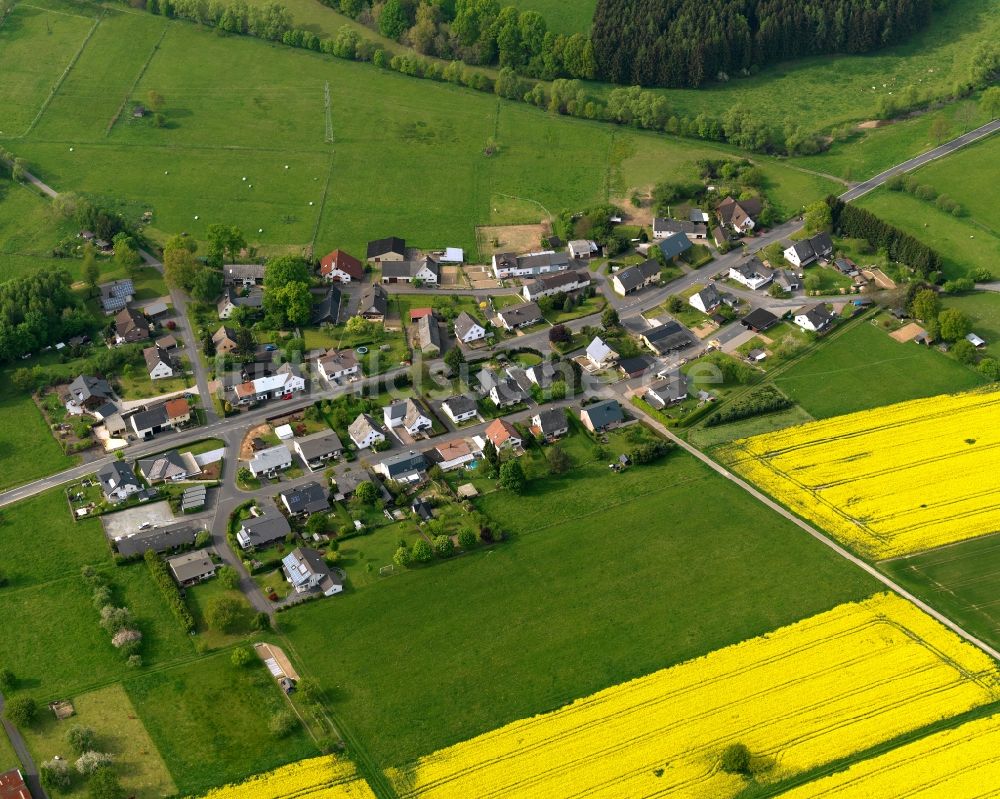 Luftbild Hattert, Laad - Dorfkern in Hattert, Laad im Bundesland Rheinland-Pfalz