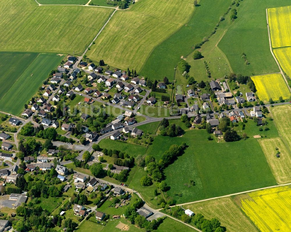 Luftbild Hattert - Dorfkern in Hattert im Bundesland Rheinland-Pfalz