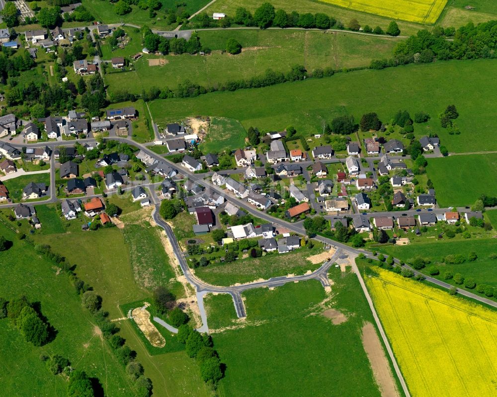 Hattert von oben - Dorfkern in Hattert im Bundesland Rheinland-Pfalz