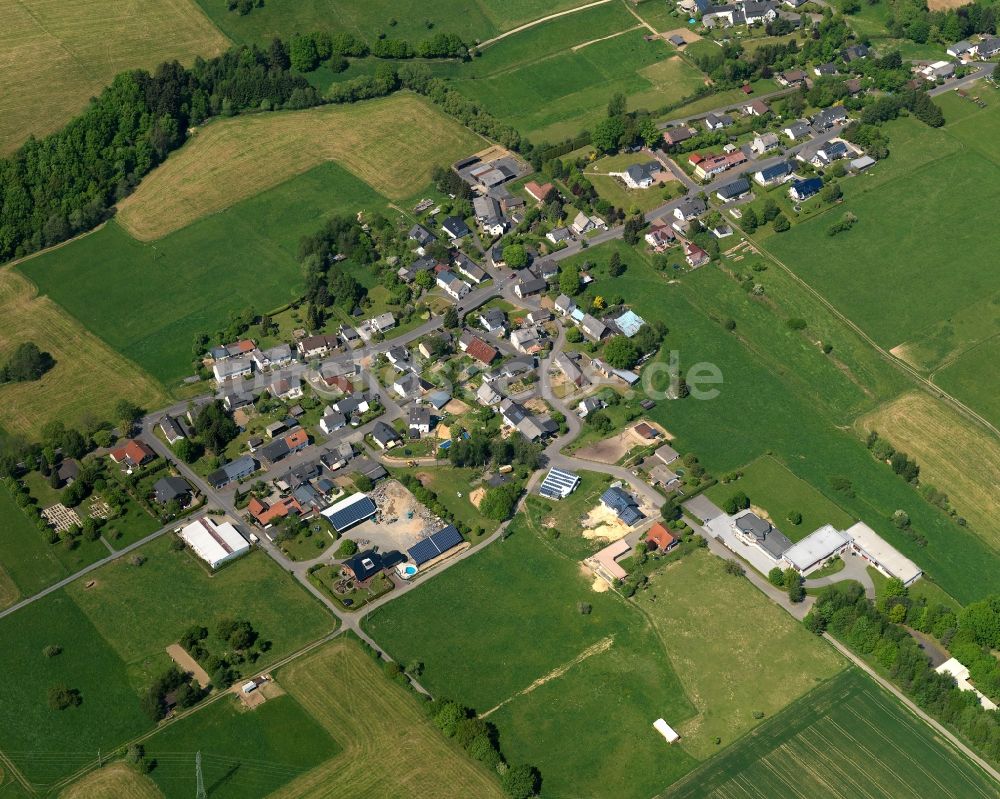 Luftbild Hattert - Dorfkern in Hattert im Bundesland Rheinland-Pfalz