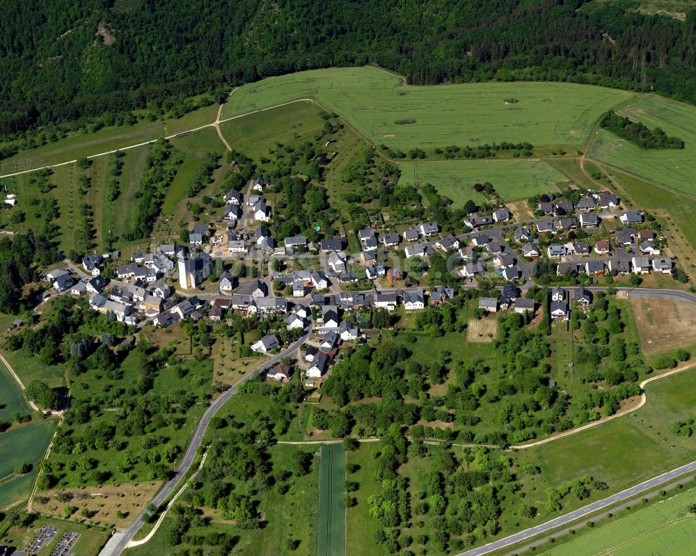 Luftbild Herschwiesen, Boppard - Dorfkern in Herschwiesen, Boppard im Bundesland Rheinland-Pfalz