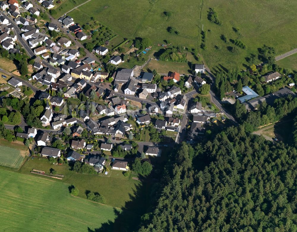 Luftaufnahme Hirschberg - Dorfkern in Hirschberg im Bundesland Rheinland-Pfalz