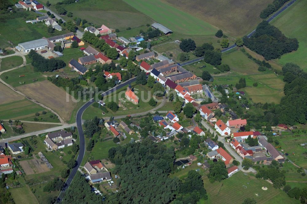 Luftaufnahme Hohenwerbig - Dorfkern in Hohenwerbig im Bundesland Brandenburg