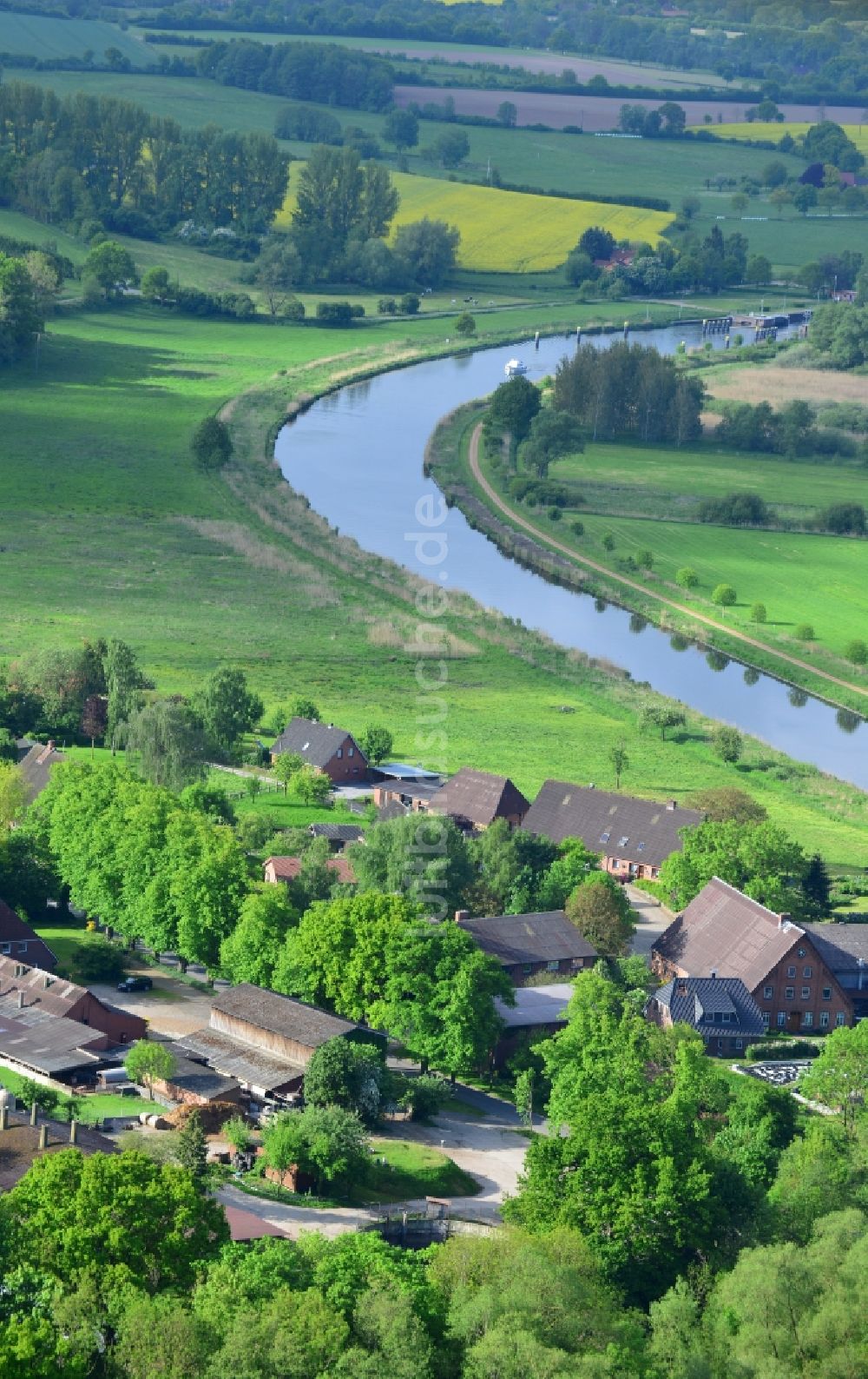 Luftbild Hollenbeck - Dorfkern in Hollenbeck im Bundesland Schleswig-Holstein