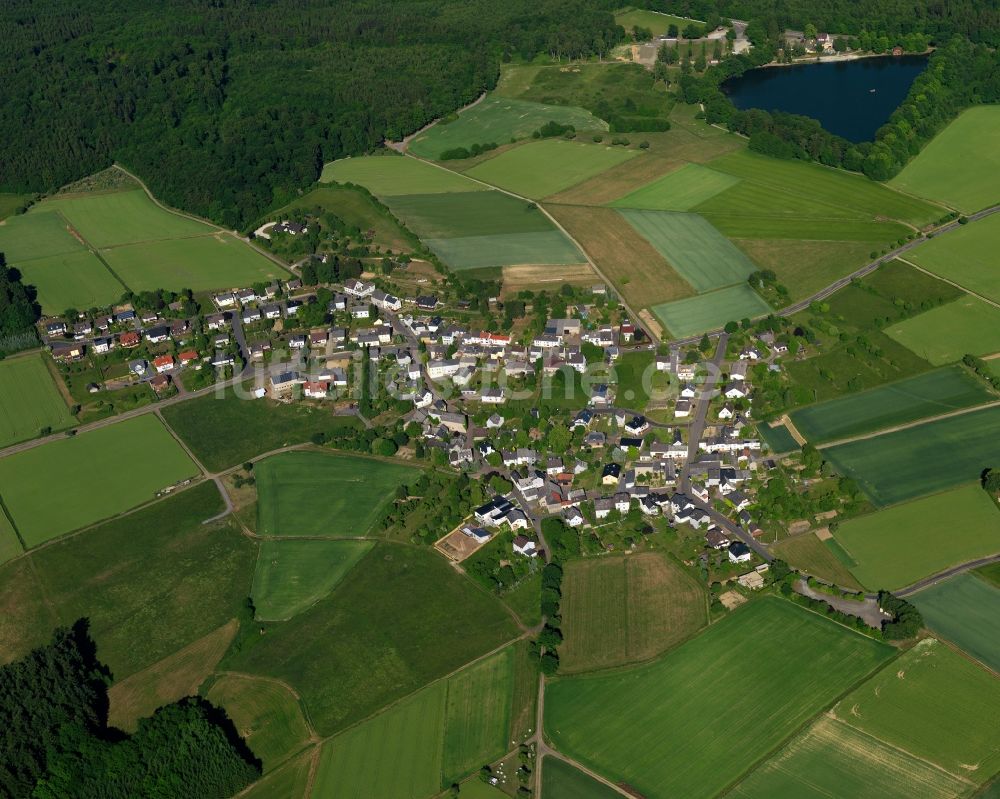 Luftbild Horhausen (Westerwald) - Dorfkern in Horhausen (Westerwald) im Bundesland Rheinland-Pfalz