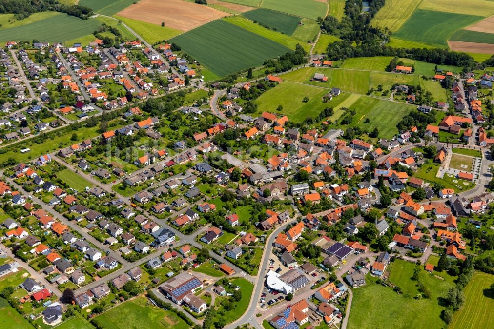 Luftaufnahme Höringhausen - Dorfkern in Höringhausen im Bundesland Hessen, Deutschland