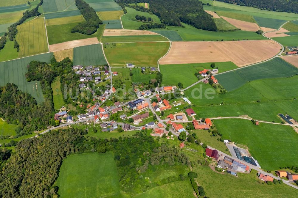 Luftbild Hörle - Dorfkern in Hörle im Bundesland Hessen, Deutschland