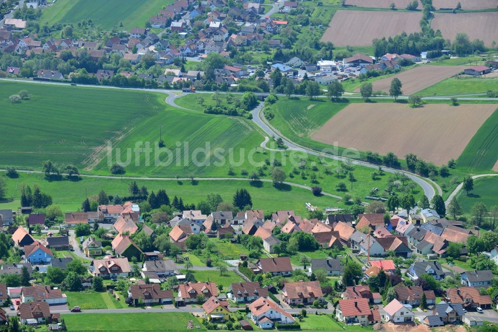 Luftbild Karbach - Dorfkern in Karbach im Bundesland Bayern