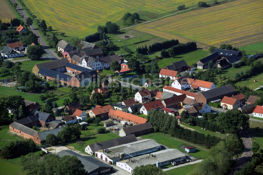 Luftbild Kerzendorf - Dorfkern in Kerzendorf im Bundesland Sachsen-Anhalt