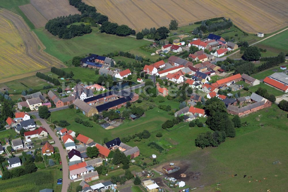 Luftbild Kerzendorf - Dorfkern in Kerzendorf im Bundesland Sachsen-Anhalt