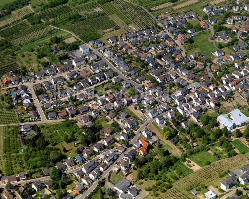 Luftaufnahme Kettig - Dorfkern in Kettig im Bundesland Rheinland-Pfalz