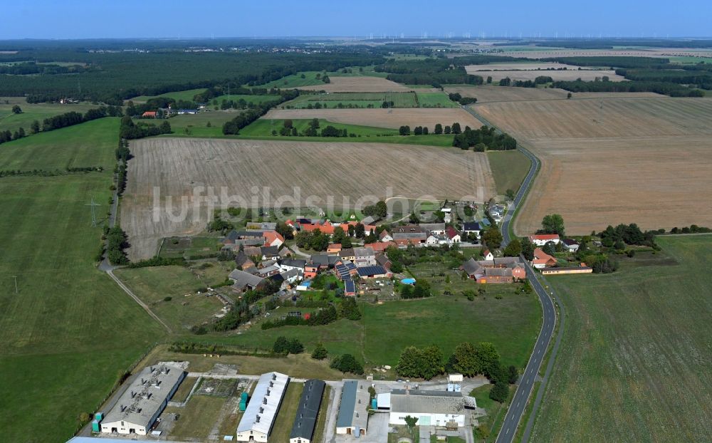 Külso von oben - Dorfkern in Külso im Bundesland Sachsen-Anhalt, Deutschland