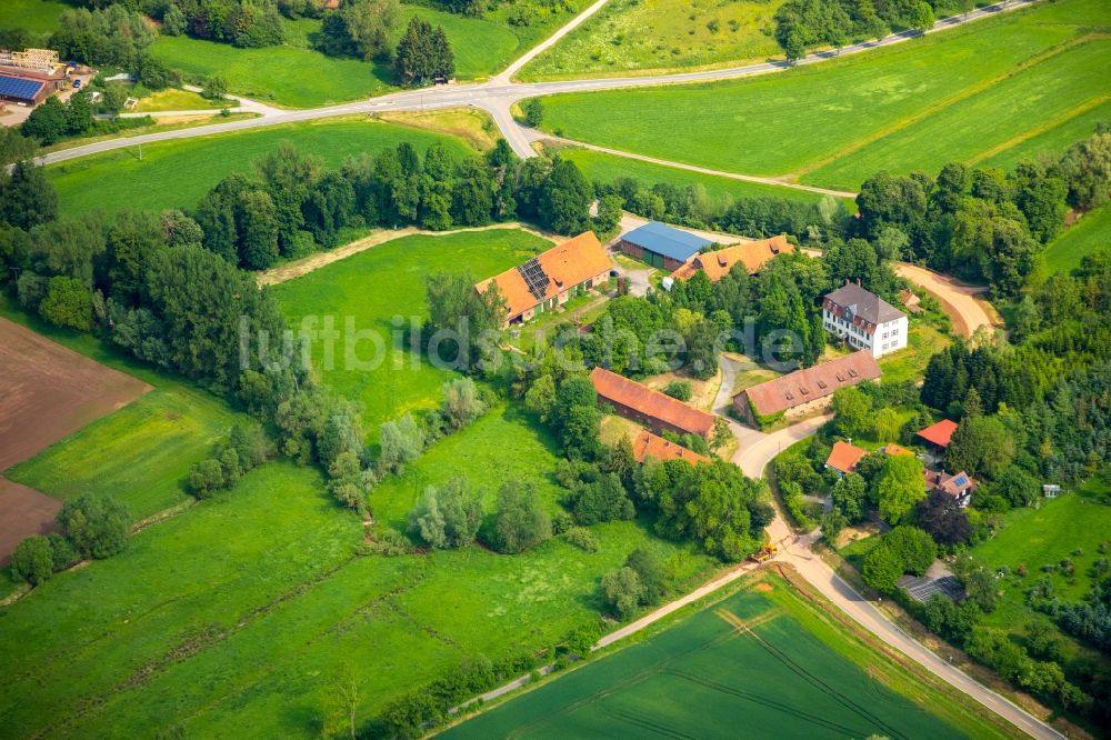 Kohlgrund von oben - Dorfkern in Kohlgrund im Bundesland Hessen, Deutschland