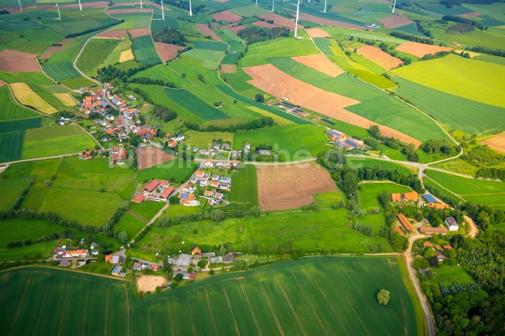 Luftbild Kohlgrund - Dorfkern in Kohlgrund im Bundesland Hessen, Deutschland