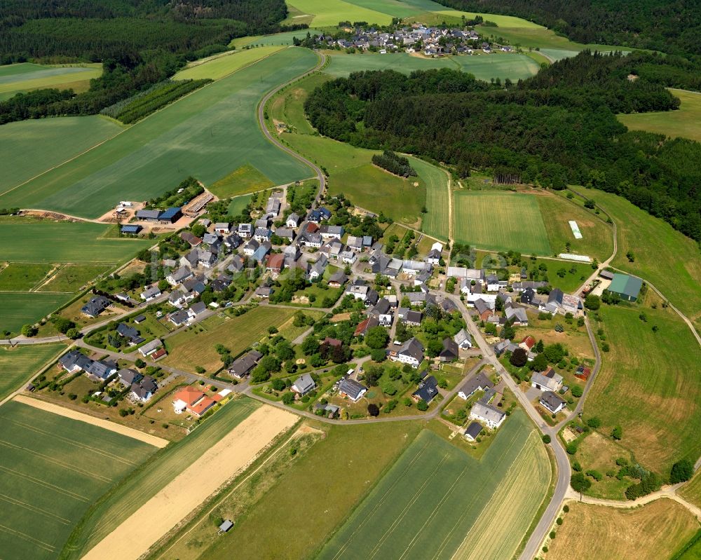 Luftaufnahme Krastel, Bell (Hunsrück) - Dorfkern in Krastel, Bell (Hunsrück) im Bundesland Rheinland-Pfalz