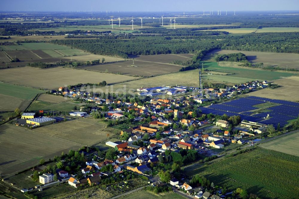 Körbelitz aus der Vogelperspektive: Dorfkern in Körbelitz im Bundesland Sachsen-Anhalt, Deutschland