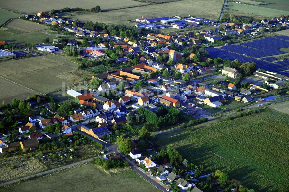 Luftaufnahme Körbelitz - Dorfkern in Körbelitz im Bundesland Sachsen-Anhalt, Deutschland