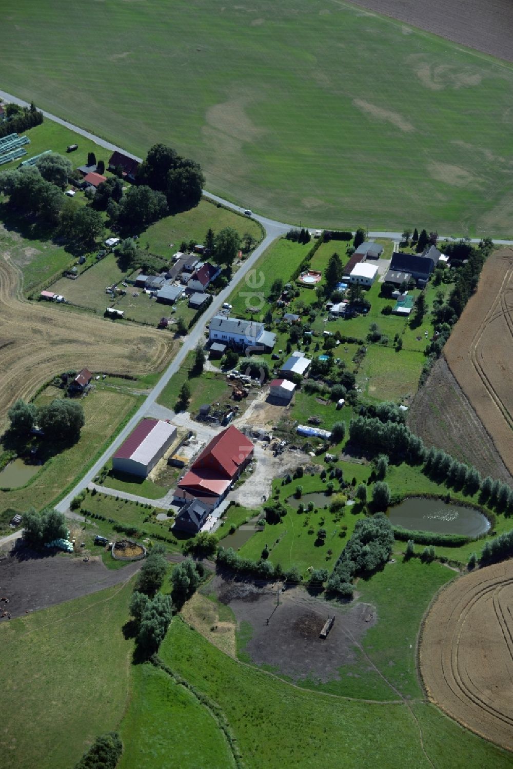 Luftbild Lieblingshof - Dorfkern in Lieblingshof im Bundesland Mecklenburg-Vorpommern